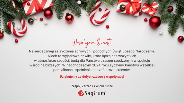 Wesołych Świąt życzy Zespół #SagitumTeam!
